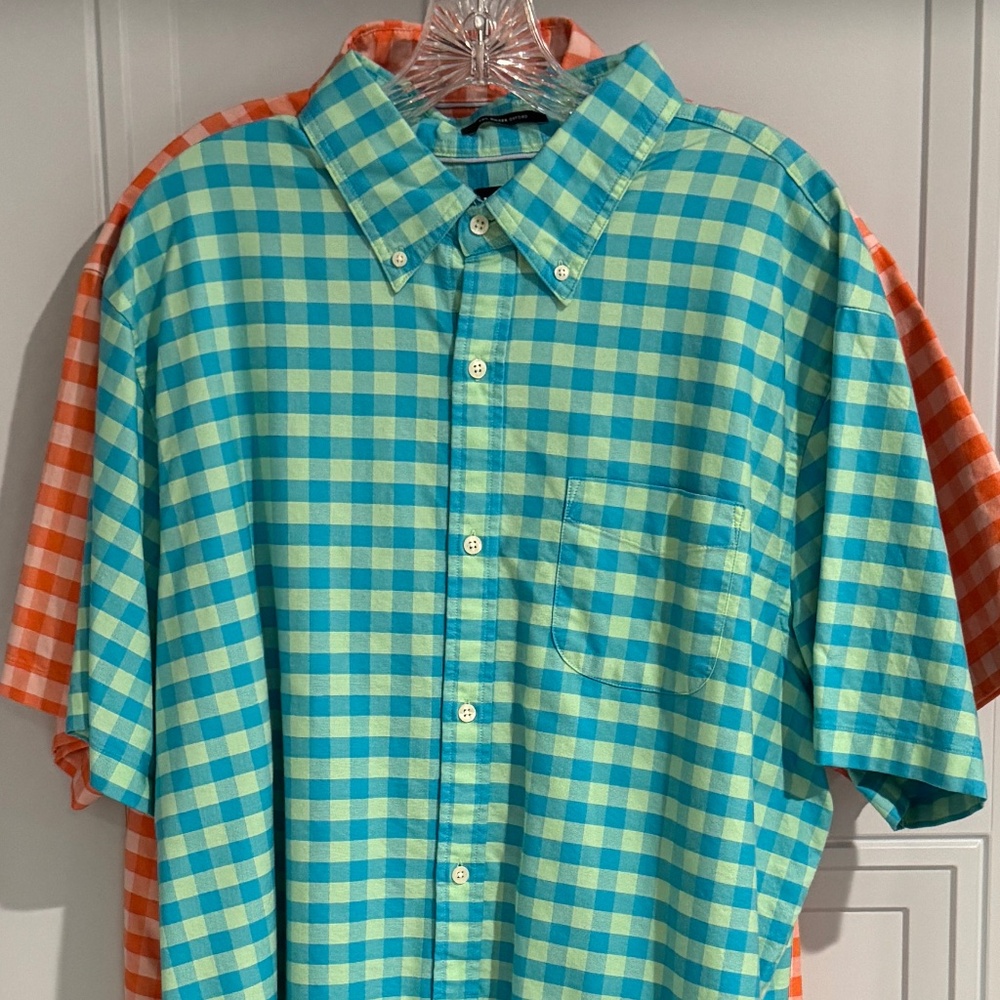 NEW 2 Lands' End Short Sleeve Button Down Shirts NWOT Traditional Fit - Picture 4 of 16
